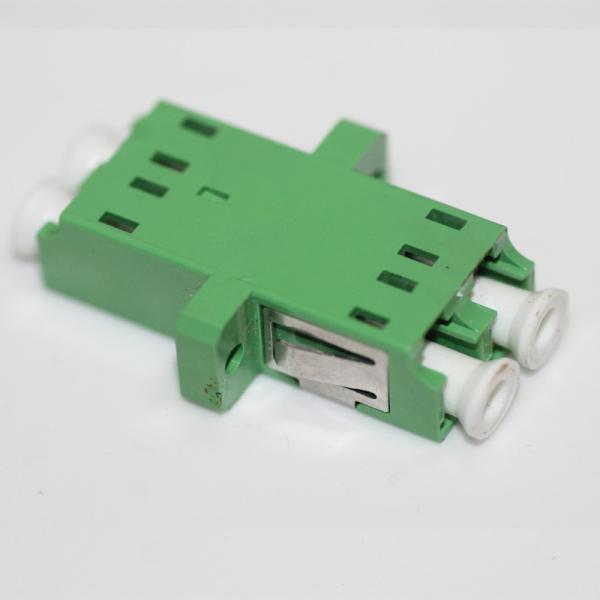 APC Lc Duplex Adapter Singlemode  Flanged Green Housing 1000 Times Life
