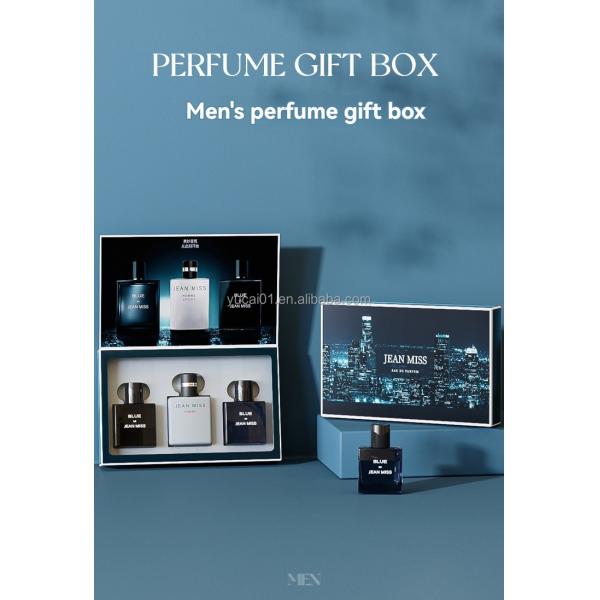 30mL Spray Men's Perfume Gift Box 3-Piece Durable Eau de Toilette by Azure Men's Scent