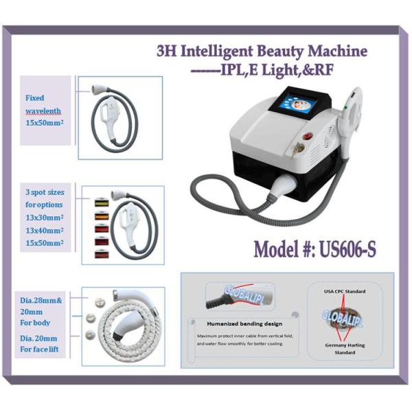 Skin Rejuvenation IPL Hair Removal Machine With 7.4 