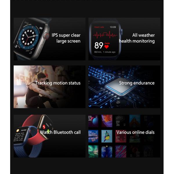 T500+ Bluetooth Smartwatch 1,75 дюймов полноэкранный вызывать