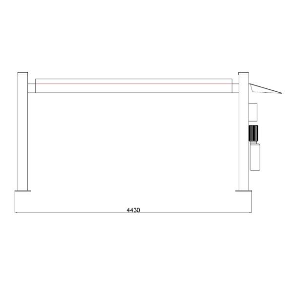 Electric Hydraulic Drive Simple Car Parking Lift 4 Post Auto Parking Lifter 1800mm/3600kg