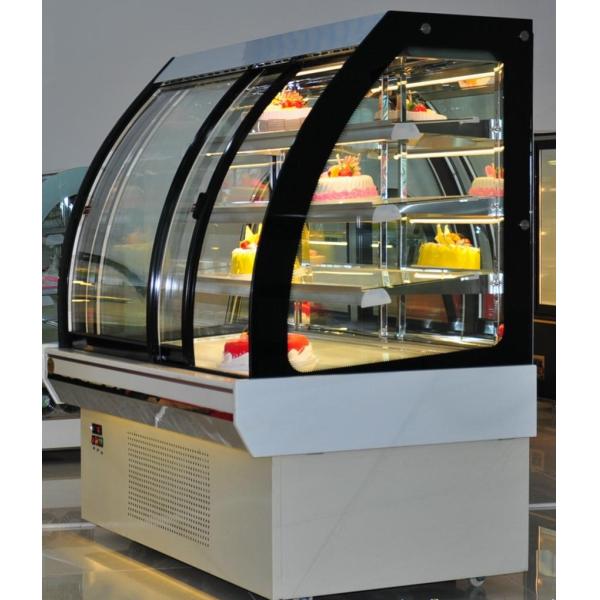 Refrigerador comercial de la exhibición del escaparate de la torta de la grada del equipo 3 de la hornada del estilo euro