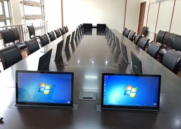 Meeting Room 15.6 Inch Computer Motorized Monitor Lift Ultra Thin 5mm Thickness