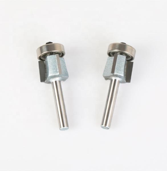 6mm 8 Degree Cnc Wood Cutting Bits Oblique Edge Trimming 3 Flute End Mill 45HRC