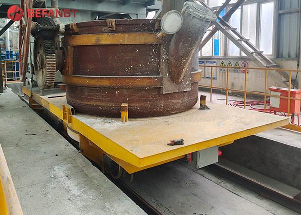 20 Tons Rail Transfer Cart For Steel Plant Transportation