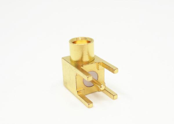 Conectores de cabo coaxial fêmeas do soquete, MCX mini montagem co-axial do painel do PWB dos conectores