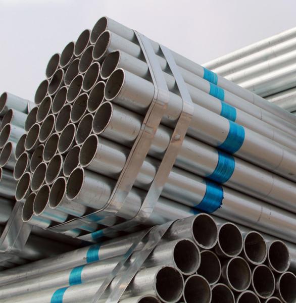 Smooth Surface Hot Dipped Galvanized Pipe , Anti Moisture Round Mechanical Tubing