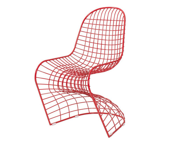 S сформировал классику дизайнерские простые 53x65x89cm стула провода металла на открытом воздухе обедая
