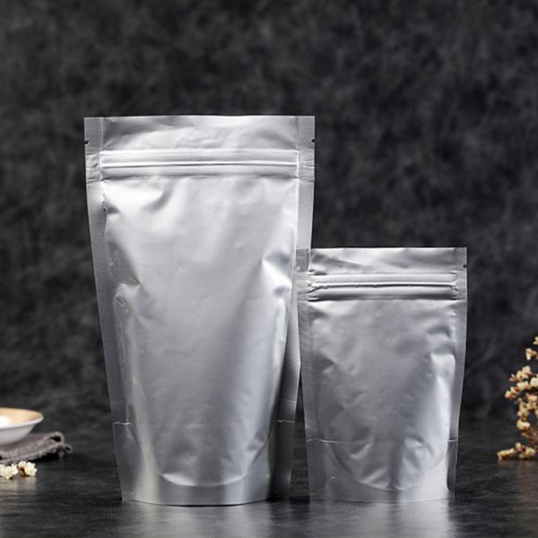 AL Standing Zipper Silver Length 22cm Liquid Spout Bags