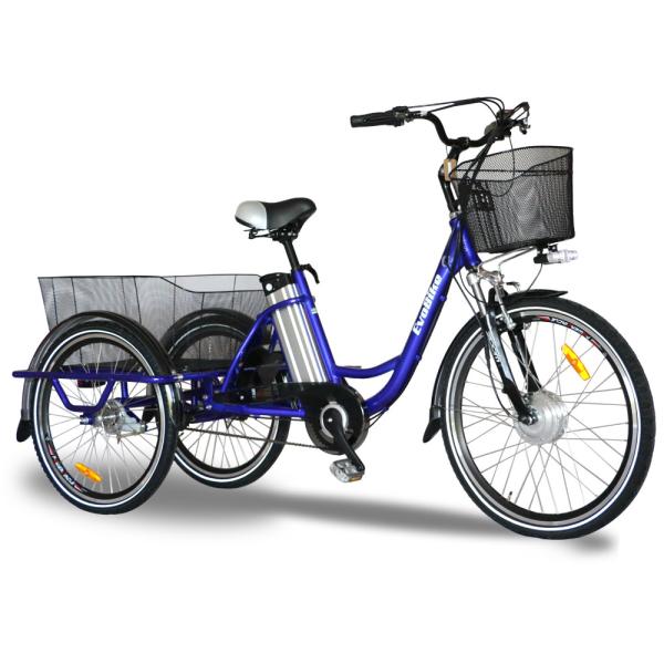 36V 10Ah Lithium Battery 3 Wheel Electric Tricycle Foldable Electric Trike For Adults