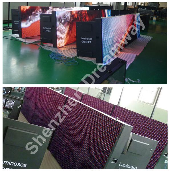 8000 nits PH16 Electronic Outdoor Advertising LED Display IP65 Water Resistance For School
