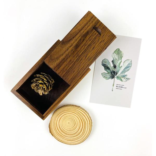 Wooden Gift Box with Sliding Top, Suitable for Friends/Business Partners/Clients