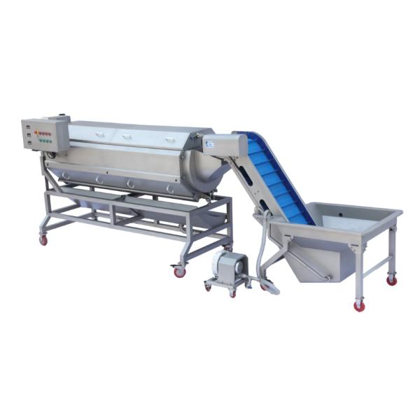 Taro Automatic Peeling Machine With Rotary Hard Polishing Brushes For Root Vegetable