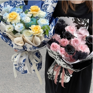 Tanabata Story Rosa Papel de envoltura de flores Papel Kraft Papel Bouquet Papel de bricolaje Tienda de flores de bricolaje Materiales de arte de flores