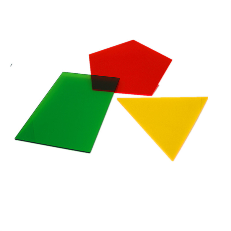 Multicolor Extruded Custom Acrylic Sheets Geometric Shapes Customizable For Kids Crafts