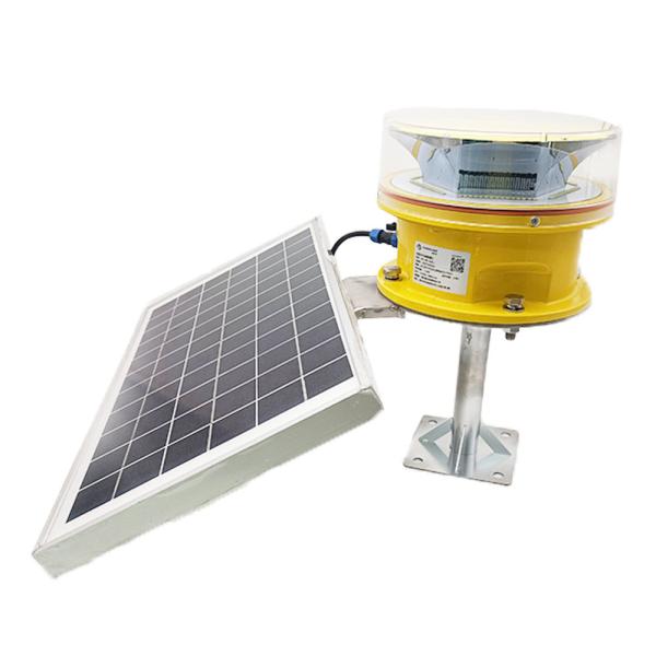 Solar Medium-intensity Aviation Obstruction Light 2000cd LED 360°