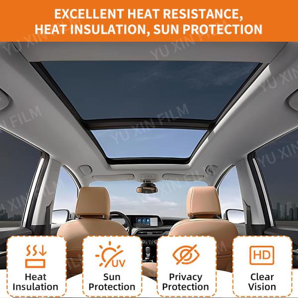 Ultra HD Nano Ceramic Car Window Film 2-4mil Thickness Anti Glare Wet Installation
