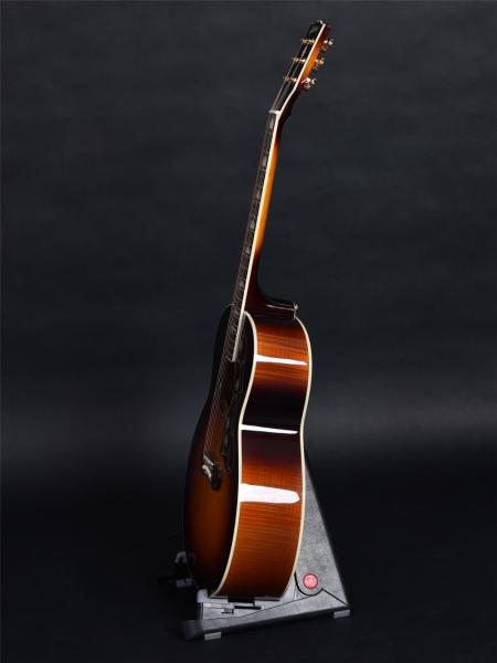 Customized 43 Inch size solid wood acoustic guitar flamed maple back side rosewood fingerboard