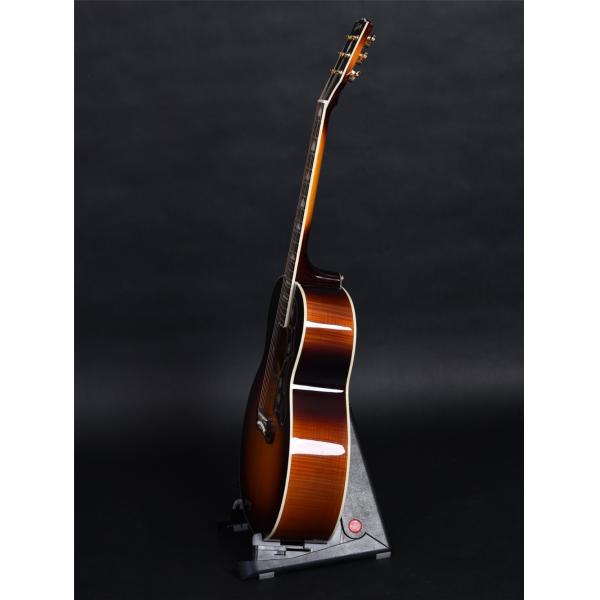 Customized 43 Inch size solid wood acoustic guitar flamed maple back side rosewood fingerboard