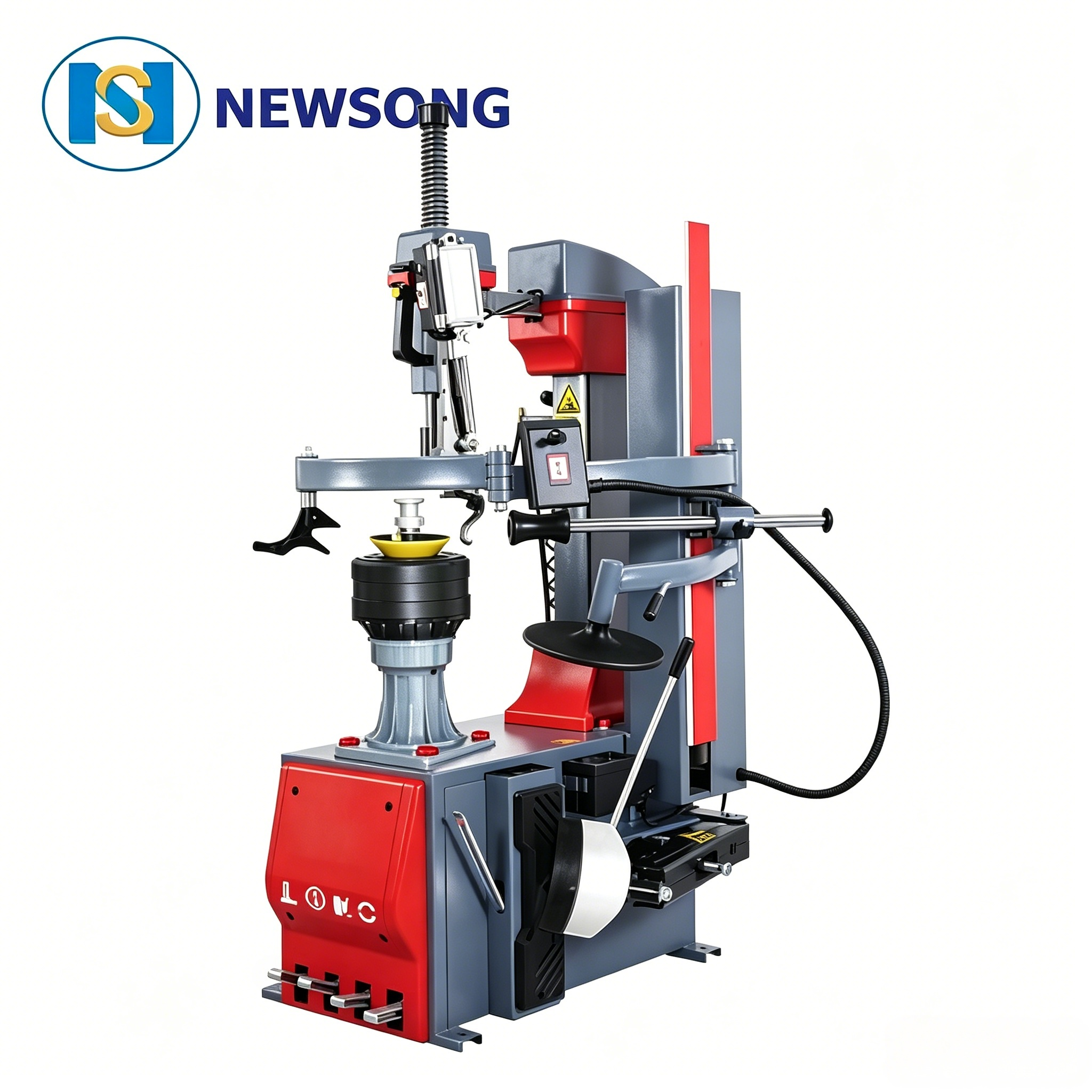 10-26in 0.75KW 1.1KW Lever Less Tyre Changer Machine 1200mm for Vehicle Maintenance