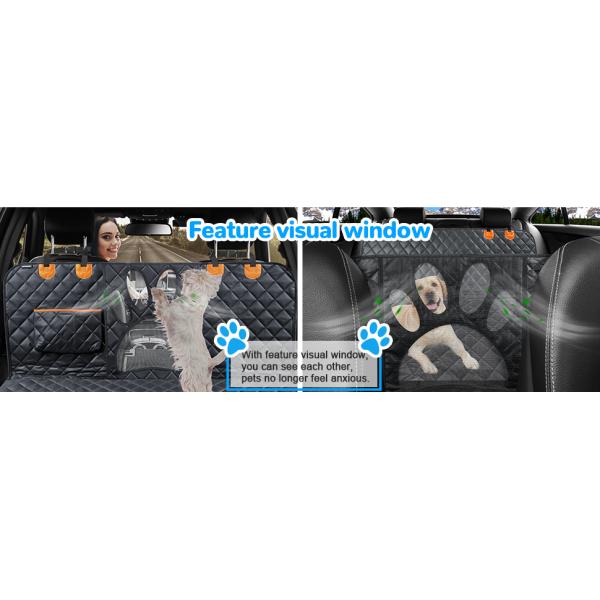 Voyage pour animaux de compagnie Hamac imperméable Pour voitures Tapis de ceinture Protecteur pour chiens Couverture de siège arrière pour voitures Pour animaux de compagnie de grande taille
