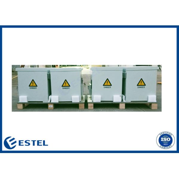 19 Inch IP55 Outdoor Telecom Enclosure Floor Mounting Front Access