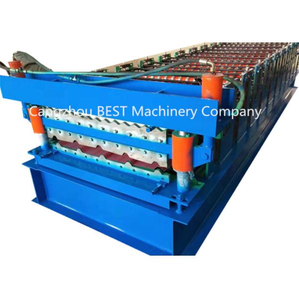 Les doubles ponts couvrent le petit pain de feuille de mur de tuile formant la machine pour la tôle d'acier en aluminium