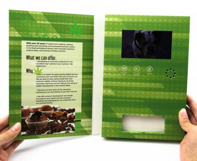 marketing Sales folders with built-in video LCD screens video folder for sales kits