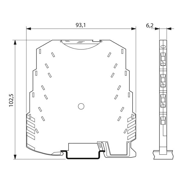 4 mA ... 20 mA 2810829 Phoenix Contact Relay Module Connector MINI MCR-BL-I-2I - Input signal conditioner