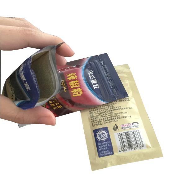 Customized Packaging for seasoning and food resealable food bags food white seasoning packaging stand up bags