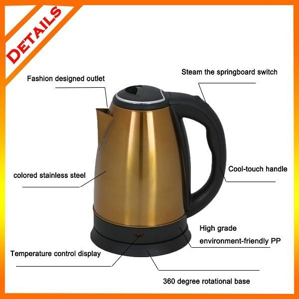 Hot Selling CheapElectric Kettle Stainless Steel Water Kettle Fast Tea Kettle, Auto Shut Off 2L Capacity Instantly Boil Hot Wate