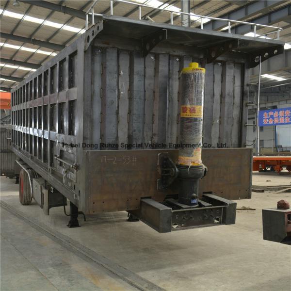 2 axles 3 Axles Hydraulic Rear Dump Semi Trailer 30 ton 60 ton U shape