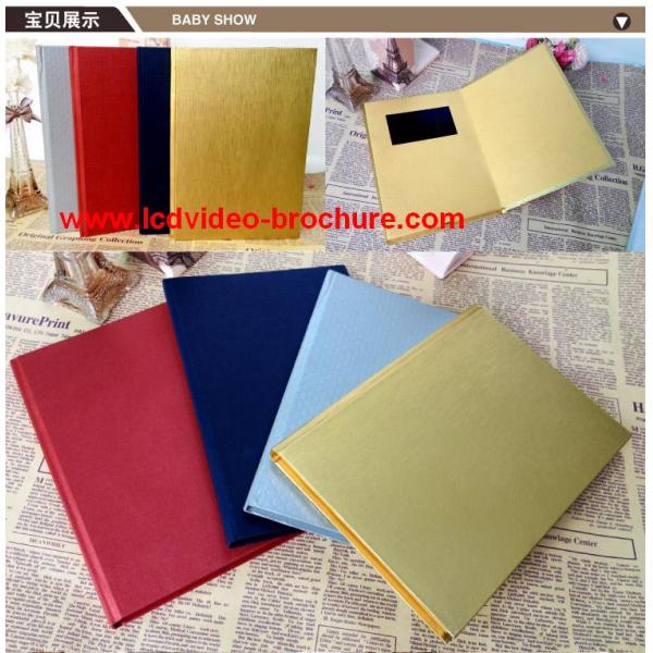 4.3 Inch LCD Video Greeting Cards / Lcd Brochure Card For Wedding Celebration