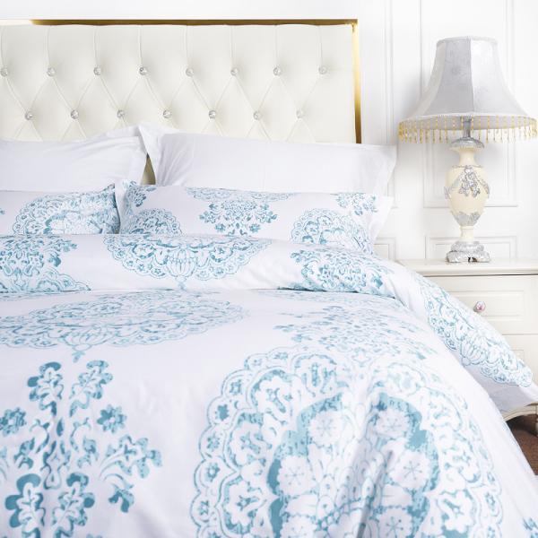 Custom luxury hotel bedsheets and duvet covers digital printed bedding sets hotel