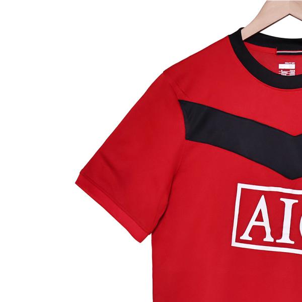 Polyester Home Retro Football Jerseys Replica for Manchester United 2009-2010 Season