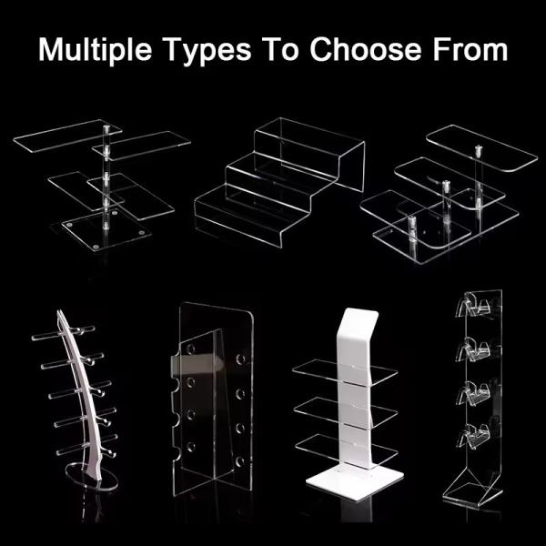 Wholesale Acrylic Sunglasses Display Stand Eyeglasses Showing Rack  3-layer POS Display Rack