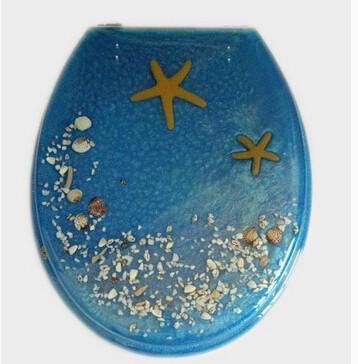 poly-resin toilet seat cover,sea horse toilet seat ,sanitary ware,BATHROOM,sand,transparent seat