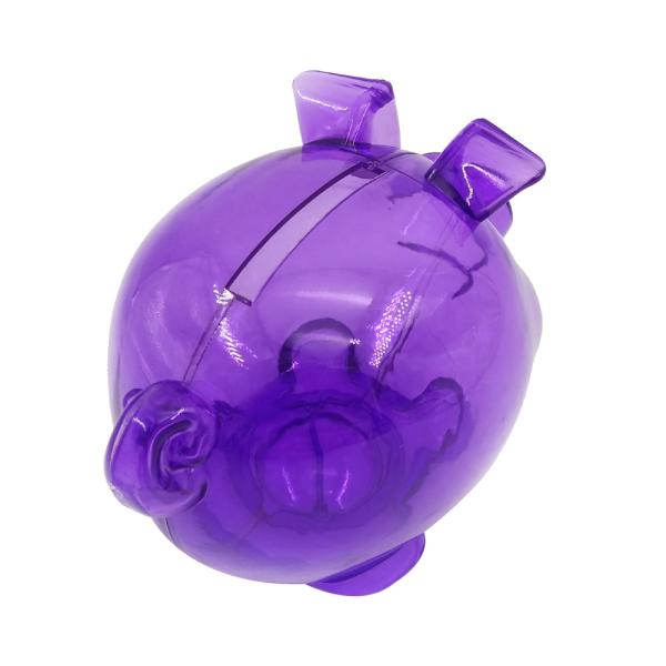 Cartoon Purple Transparent Piggy Bank Kids Birthday Gift