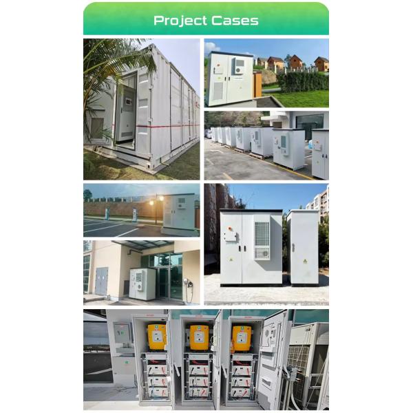 Класс защиты IP54 Система хранения энергии батареи с воздушным охлаждением для наружного использования вне сети