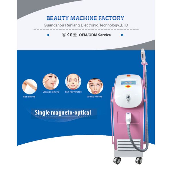 360 Magneto-optics laser Beauty Machine Vertical laser hair removal machine Laser mole removal Multi-handle laser machine