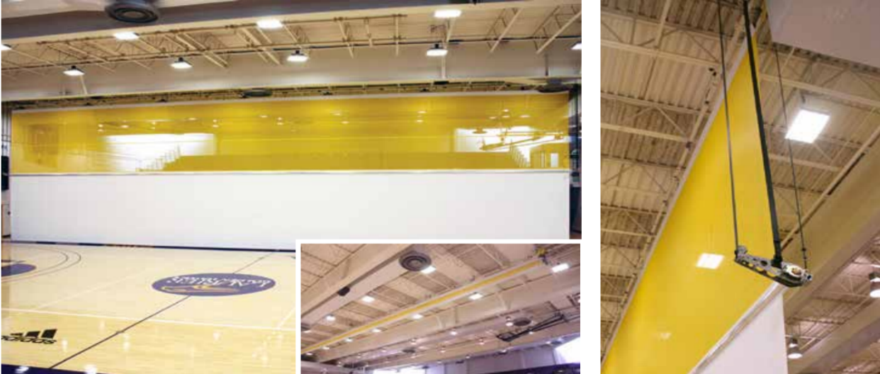 Electric Motorized Sports Hall Divider Curtain with High-Strength Polyester Fiber and Customizable Color