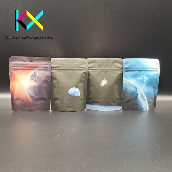 Customization Pet Food Packaging Bags 3.5g Resealable Smell Proof Mylar Bags