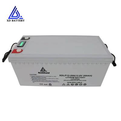 Free Maintenance 12v 100ah Lithium Ion Deep Cycle Battery 200ah 300ah For RV