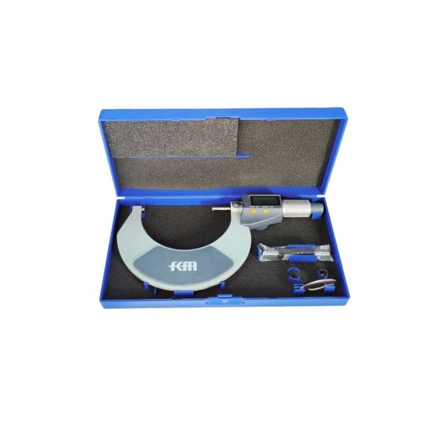 75-100mm/3-4 Digital Outside Micrometer with LCD Display and Carbide Tips