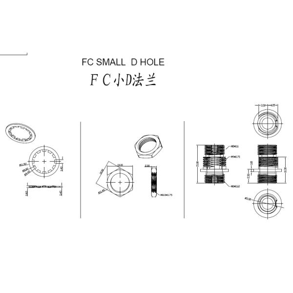 Переходник ФК УПК оптического волокна/тип рукав отверстия ФК АПК д тела металла СМ СС ИЛ< 0.2дБ керамический