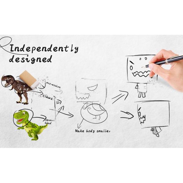 MorisMos Original 15 Inch Big-Headed Dinosaur Stuffed Animal Toy Soft Cube Dino Squishy Pillow for Boys and Girls for Birthday