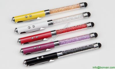 fancy laser pen with touch tip,laser ball pen with led touch tip
