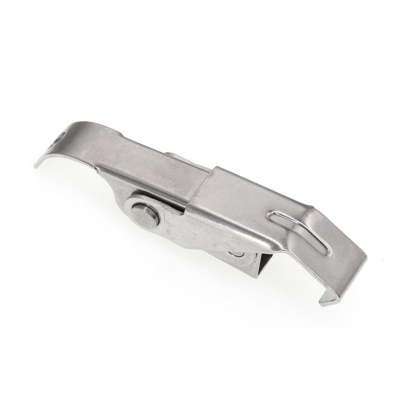 Silver Stainless Steel Over Center Latches Fastener 95*18*1.5mm For Mold Machine