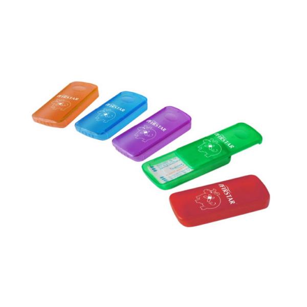 Mini Size Slide Cover Plaster Kit Box, Colorful Band Aid  For Promotion, Pack Of 10pcs  56x19mm Adhesive Bandage