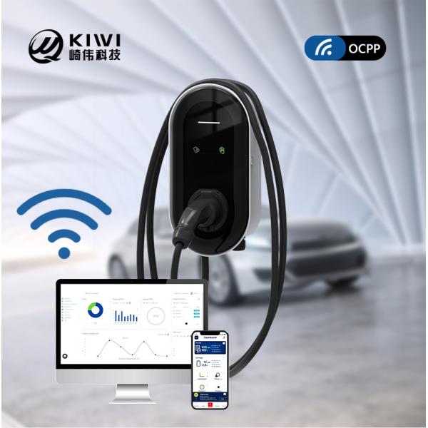KIWI Universal Car EV Charger 7kw Type 2 Стенная зарядная станция для автомобилей VW id4 id6